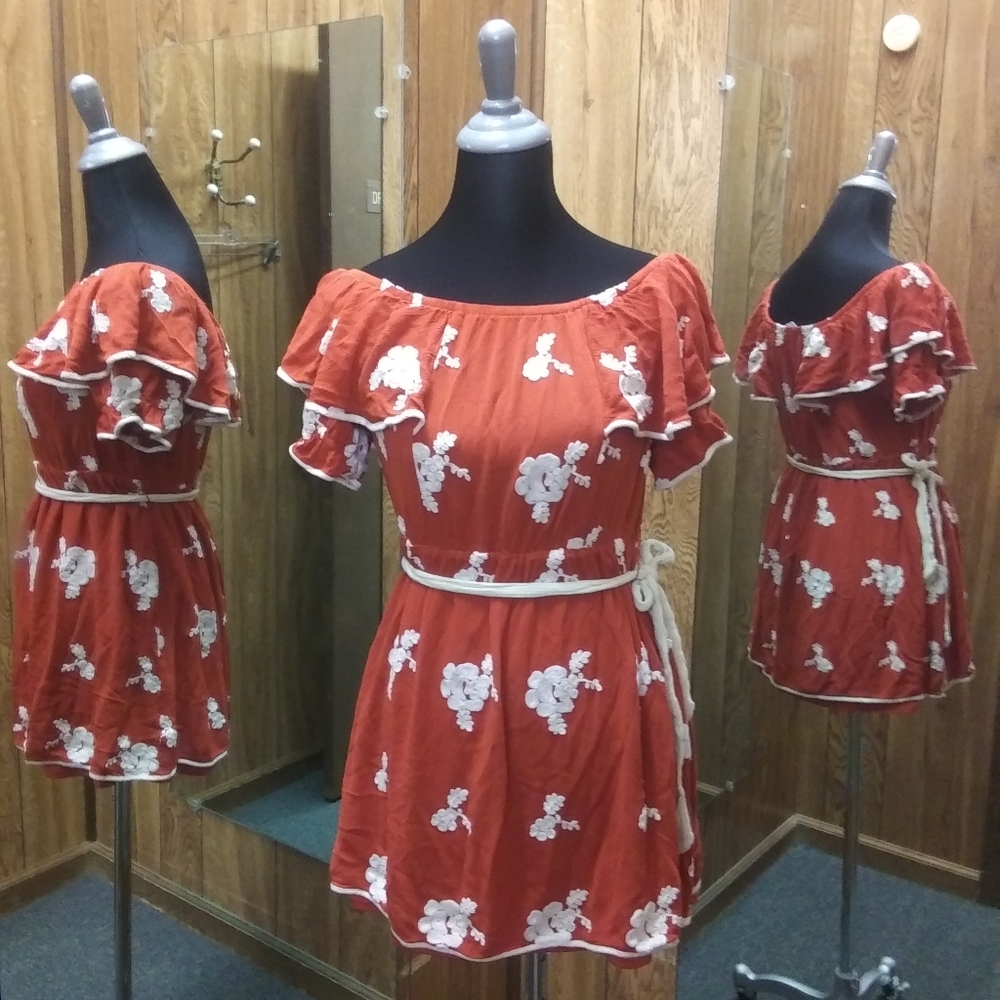 Sage the label embroidered dress